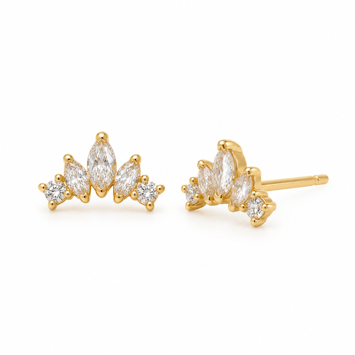 Aretes Marquesa en Oro Amarillo 14K