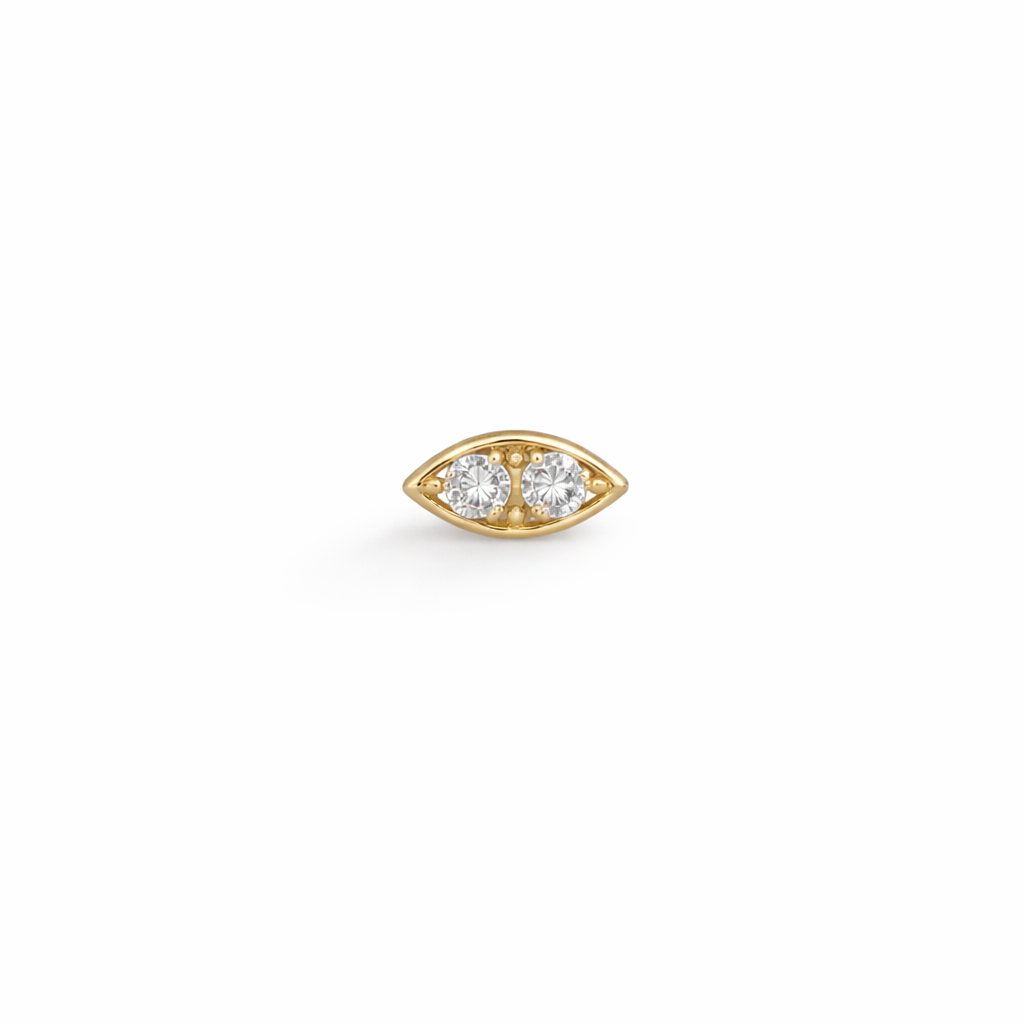 Piercing Marquesita en Oro Amarillo 14K