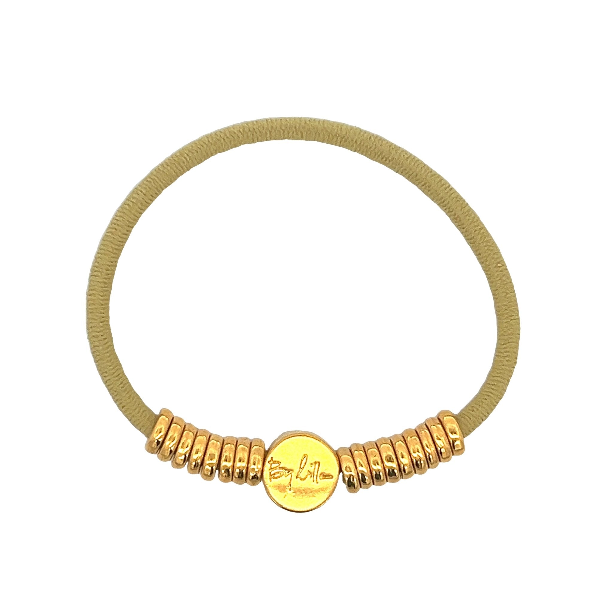 HAIR BRACELET WITH GOLDEN RINGS - C'SANTOS