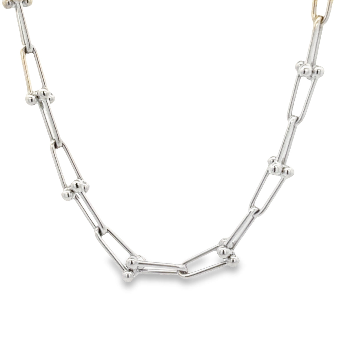 14KW DOT LINK CHAIN NECKLACE