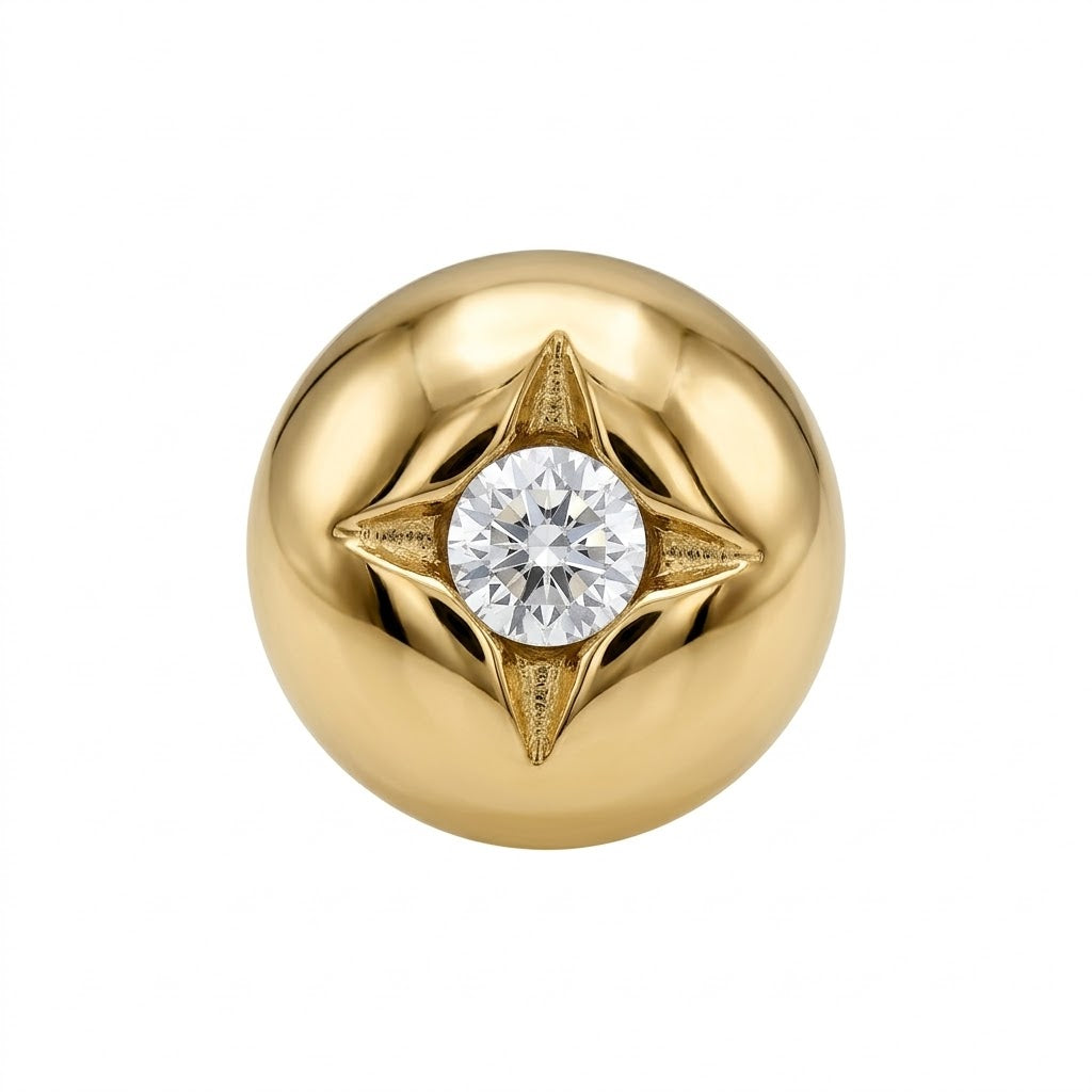 Piercing Circular en Oro Amarillo 14K