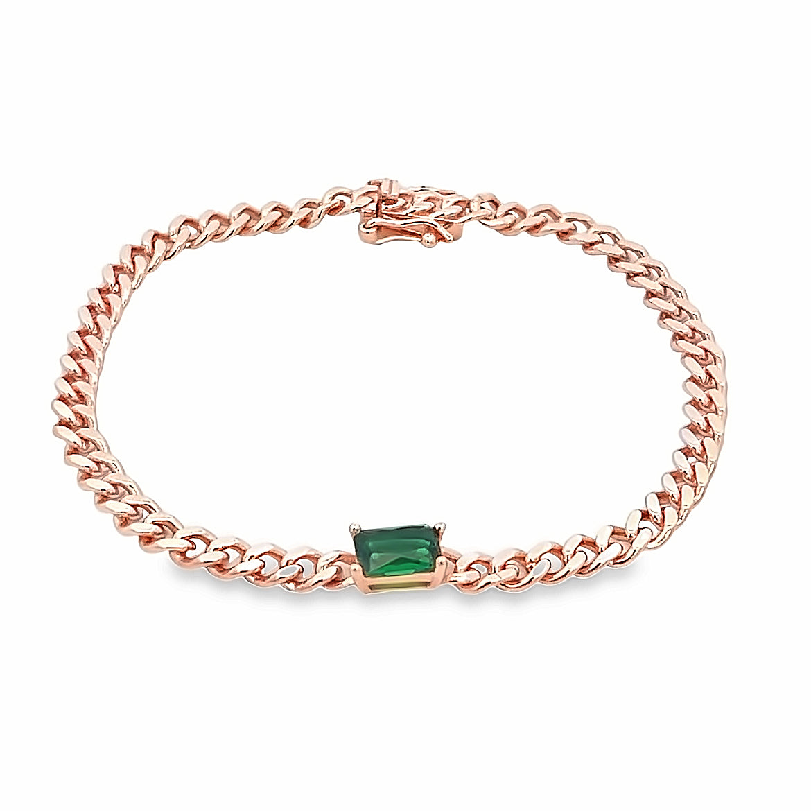 Pulsera de Plata 925 con Cristal Rosado